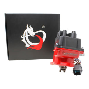 Generation 2 Dragon Fire High Performance Race Series Complete Electronic Ignition Distributor Compatible with Honda 1996-2001 1.6L 1.8L VTEC  - Red