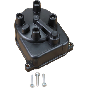 Ignition Distributor Cap - Fits All Acura / Honda TEC Distributors With Internal Coil - Black