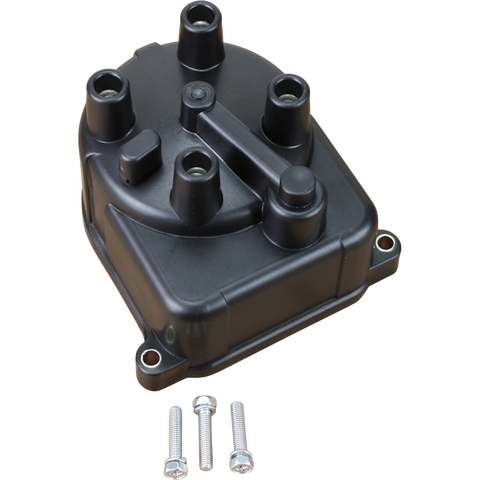 Ignition Distributor Cap - Fits All Acura / Honda TEC Distributors With Internal Coil - Black