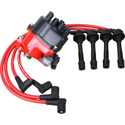Stage 2 Ignition Kit - 1992-1995 Acura Integra 1.8L I4 DOHC LS Non-Vtec - RED