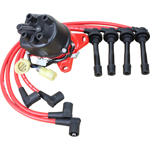 Stage 2 Ignition Kit - 1988-1991 Honda Civic 1.5L 1.6L B16A - RED